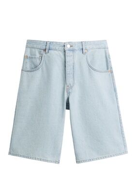 Zara Light Blue Denim Jean Shorts - Men
